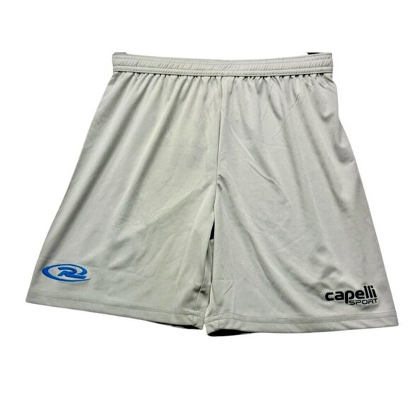 Capelli Sport Unisex Youth Basic Team Match Shorts Gray Size Large 14-16 NWT - Picture 1 of 12